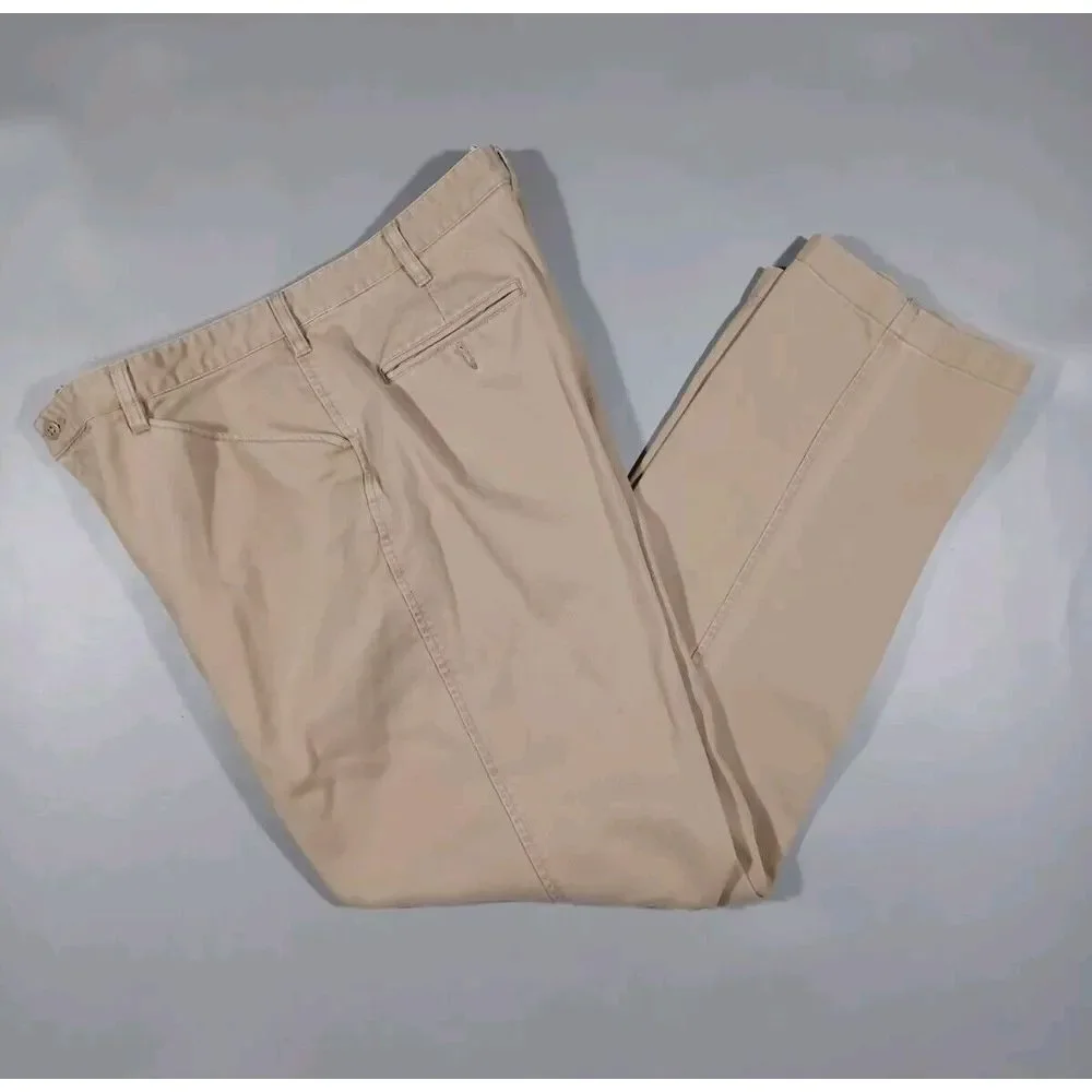 Tommy‎ Hilfiger Pants Mens 36x32 Khaki Corduroy Wide Leg Authentic Issue